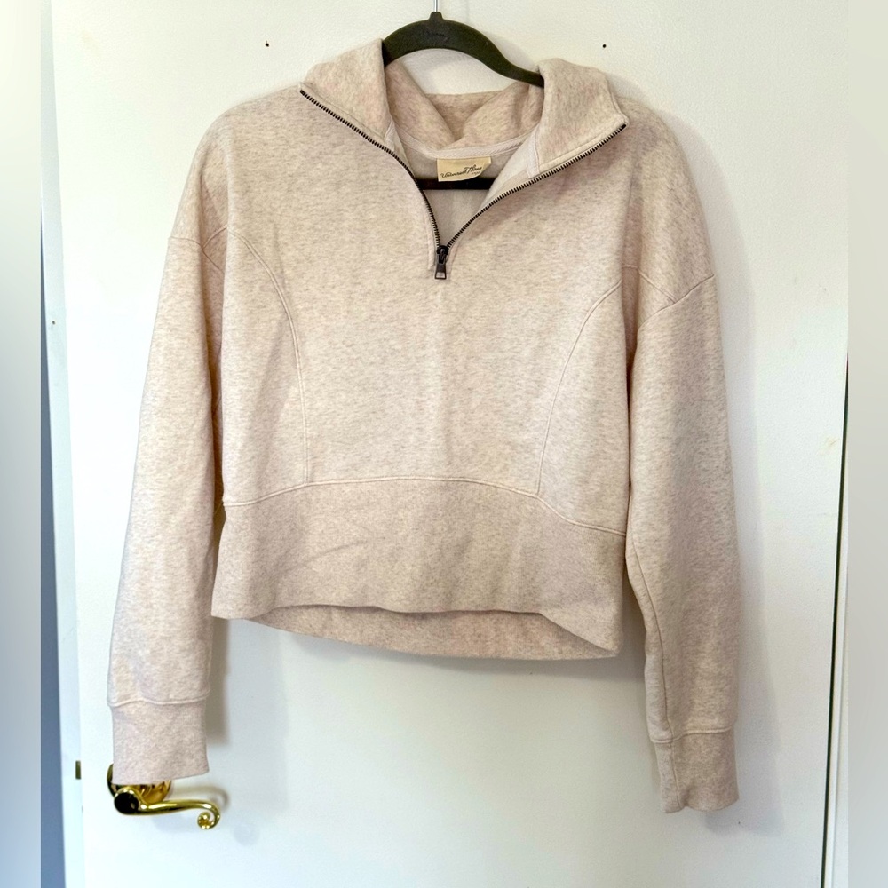 brand new, never worn cropped quarter zip